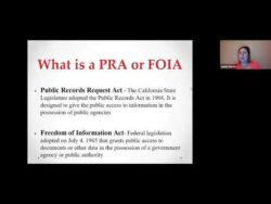 What is a PRA or FOIA?