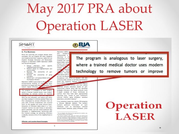 May 2017 Operation Laser PRA